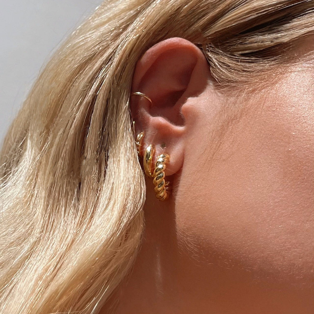 Cenie Rope Hoop Earrings Earrings Mod + Jo   