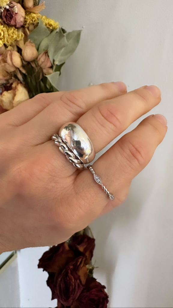 Emi Dome Ring | Silver Rings P&K   