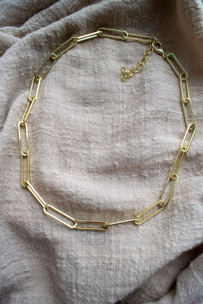 Large Paperclip Necklace Necklaces P&K   