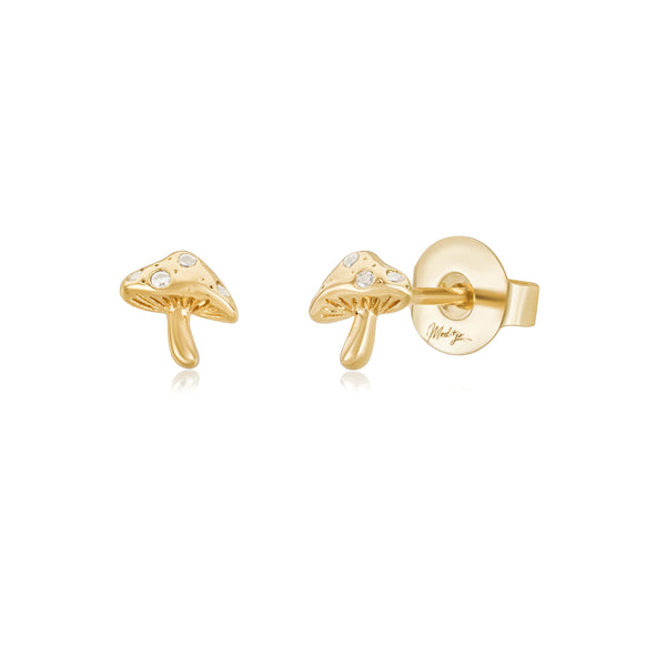 Mushroom Stud Earrings Earrings Mod + Jo   