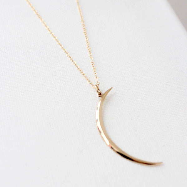 Crescent Necklace | Gold Necklaces Katie Waltman Jewelry   