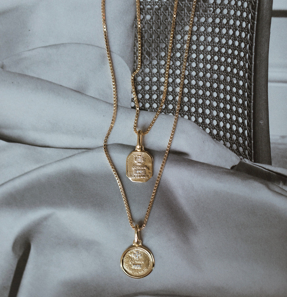 Love Token Necklace | Round Necklaces Leah Alexandra   