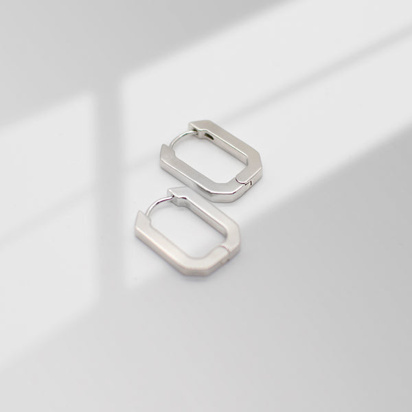 Bridgette Hoops | Silver Earrings Mod + Jo   