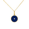 Balia Stone Enamel Disc Necklace Necklaces THATCH Blue  