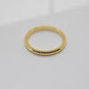 Textured Plain Stacking Ring Rings P&K 6 Yellow Gold 