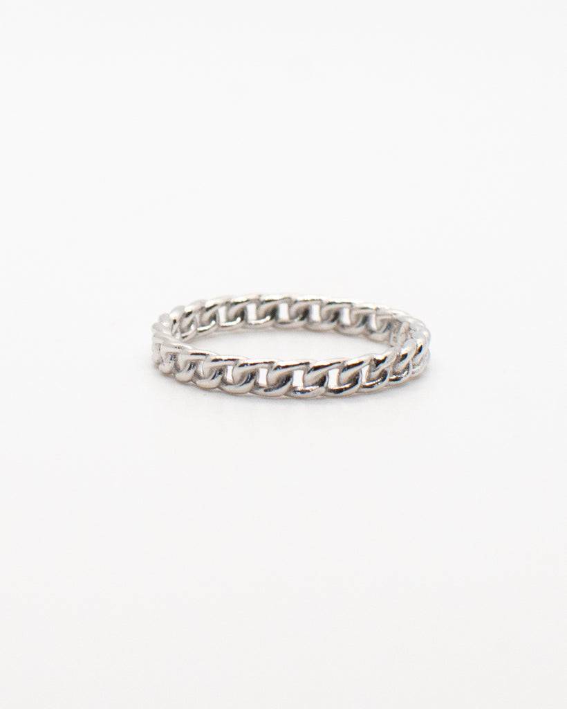 Mini Chain Ring Rings P&K Silver 5 