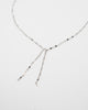 Double Strand Shimmer Coin Lariat Necklaces P&K Silver  