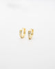 Classic Pave Huggie Earrings | CZ Earrings Jewelry Design Group Yellow Gold  