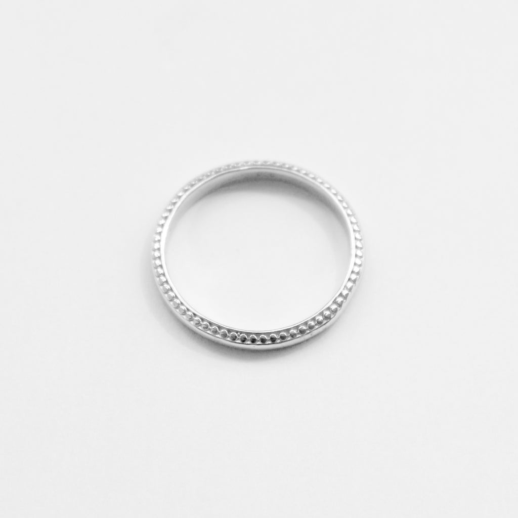 Textured Plain Stacking Ring Rings P&K 5 Silver 