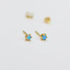 Opal Prong Stud Earrings Earrings P&K Blue opal  