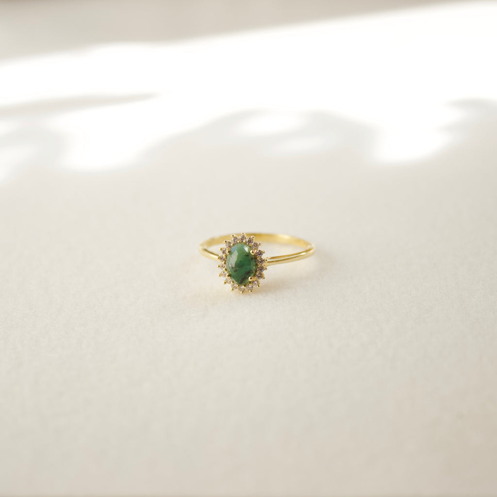 Mini Antiquity Ring | Emerald Rings Leah Alexandra   