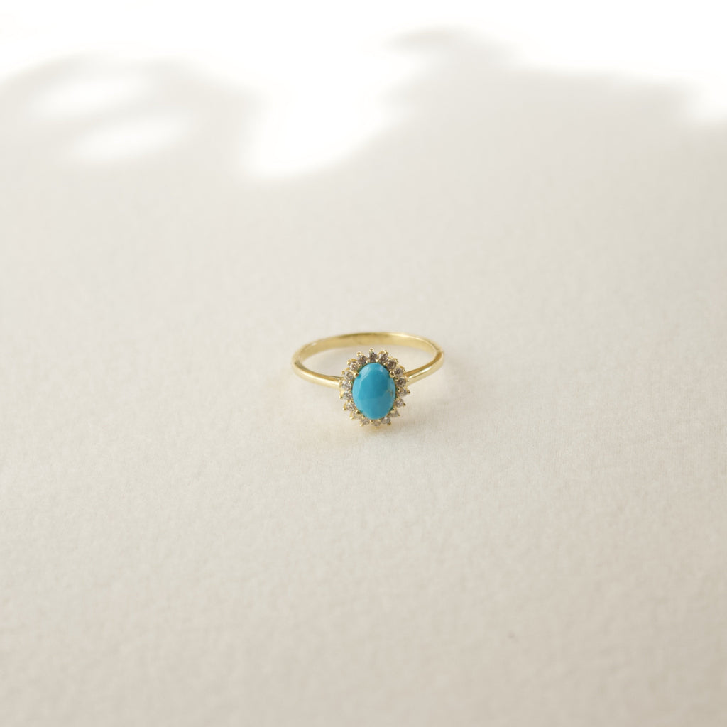 Mini Antiquity Ring | Turquoise Rings Leah Alexandra 5  