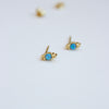Lily Opal Stud Earrings Earrings P&K Yellow Gold  