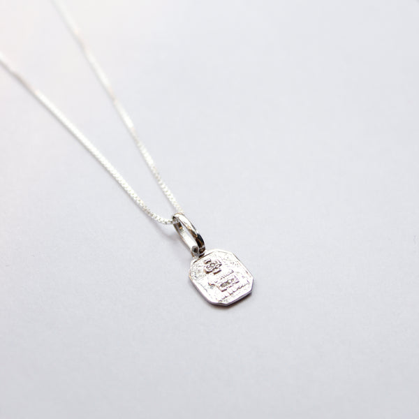 Love Token Necklace Square | Silver Necklaces Leah Alexandra   