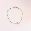 Amara Eye Bracelet | Enamel Bracelets Jewelry Design Group Silver/Turquoise  