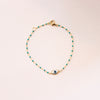 Amara Eye Bracelet | Enamel Bracelets Jewelry Design Group Gold/Turquoise  