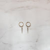 Thin Spike Huggie Earrings Earrings Jewelry Design Group Silver  