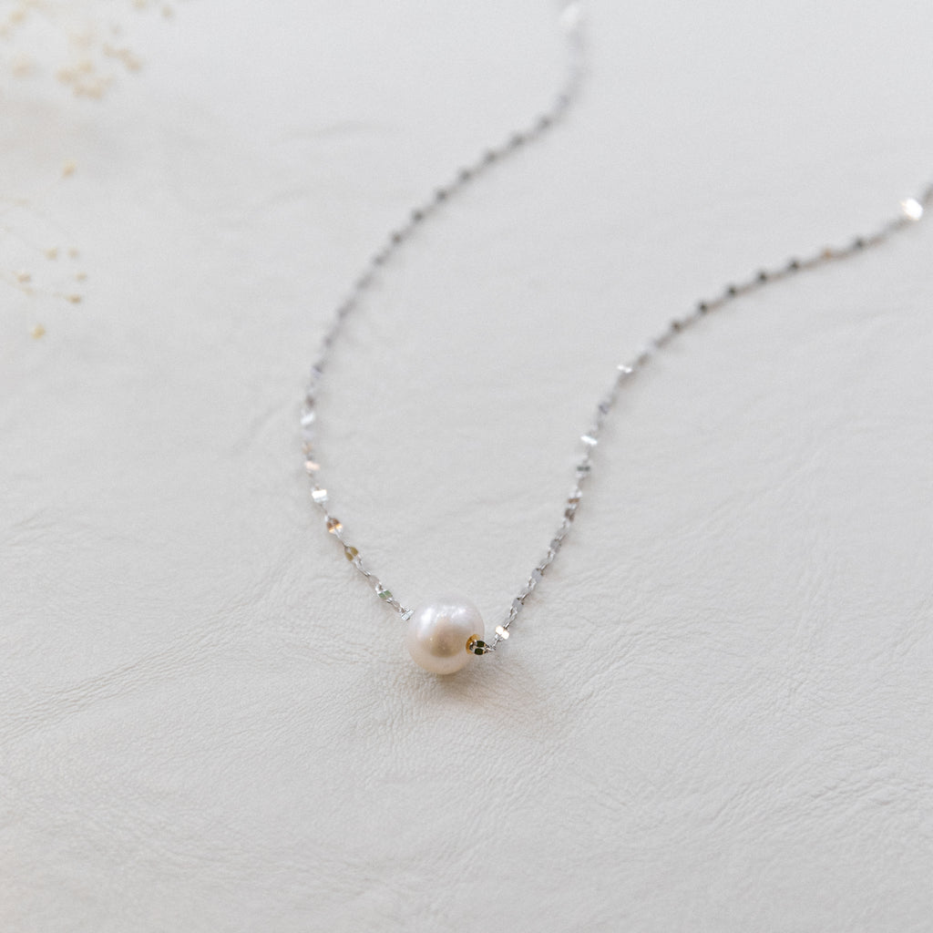 Betty One Pearl Necklace Necklaces P&K Silver  
