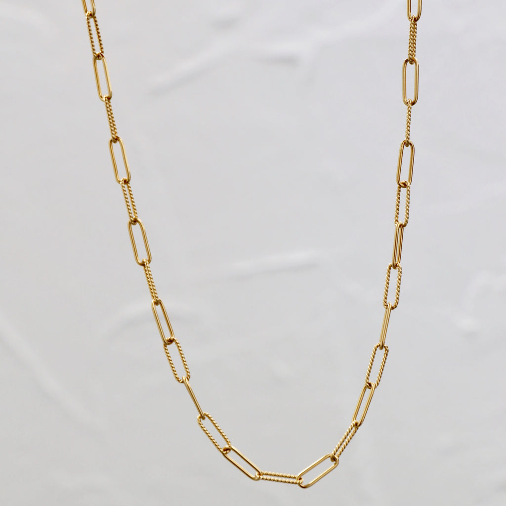 Cecilia Paperclip Necklace Necklaces Katie Waltman Jewelry   