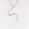 Super Chunky Links Lariat | Silver Necklaces P&K   