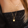 Love Lock Initial Pendant Necklace Necklaces Mod + Jo   