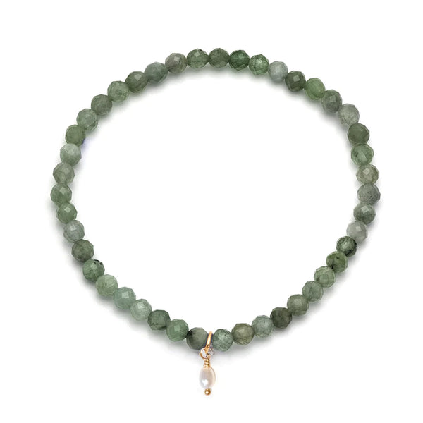 Social Mini Bracelet | Green Apatite Bracelets Leah Alexandra   