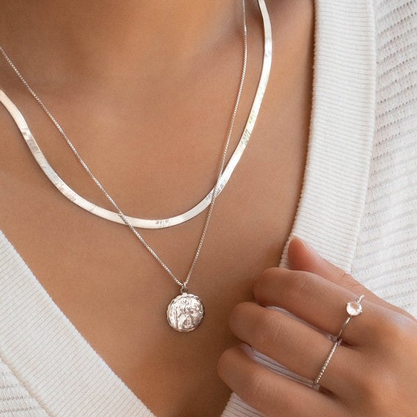 Saint Christopher Necklace | Silver Necklaces Leah Alexandra   
